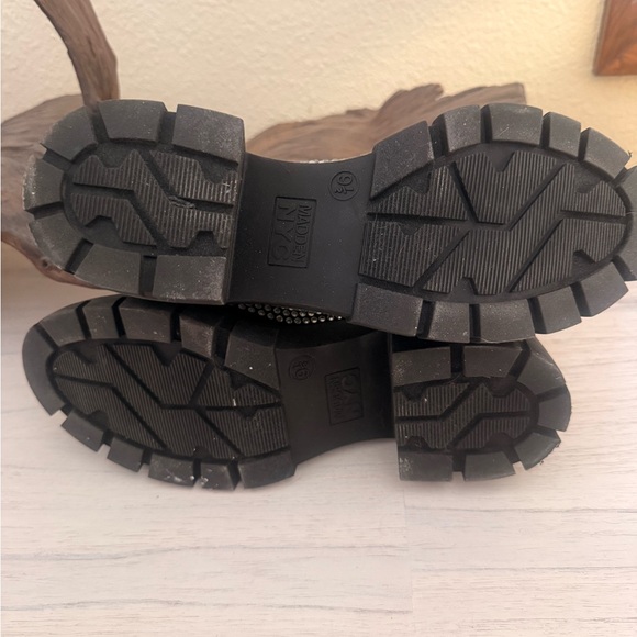 Madden NYC Black and Silver Embellished Loafers - Picture 5 of 6